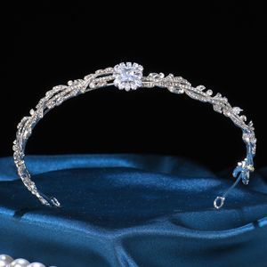 <span class=keywords><strong>Couronne</strong></span> de mariée de style vintage euro-américain à double couche avec strass, exquise pour concours de beauté, en alliage et pierres de cristal - Product Image 2