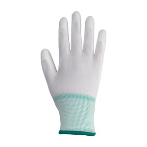 13G <strong>Good</strong> Quality Work <strong>Gloves</strong> General Purpose Reliable Safety White Polyester PU Palm Coated Comfort <strong>Grip</strong> PU <strong>Gloves</strong> - Product Image 2