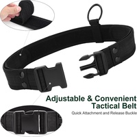 Ceinture tactique modulaire robuste et réglable avec pochettes, sacs et étui pour équipement de sécurité et de chasse