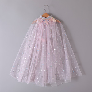 Nouveauté 2022 : Cape de princesse en tulle à paillettes pour bébé fille, idéale pour Halloween et Noël - Product Image 5