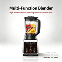 Mixeur Électrique Professionnel Allemand pour Smoothies et Broyage de Glace, 6 Lames, Vitesse Variable, pour Usage Domestique et Commercial