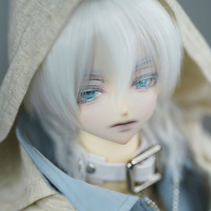 Stile europeo e americano della corte giapponese Cos bidimensionale Bjd parrucca ragazzo 3 punti zio Sd bambola Beige lupo coda parrucca Set - Product Image 4