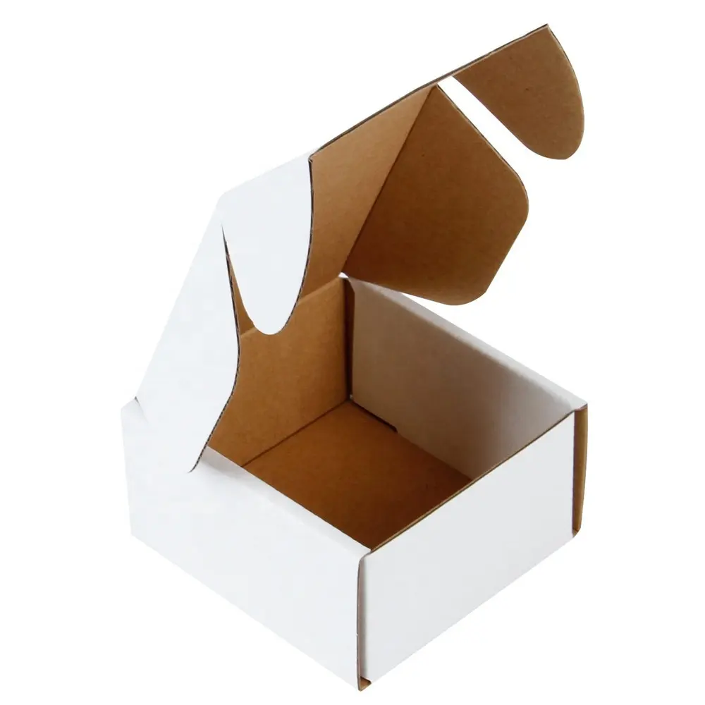 Boxes Cardboard Custom Recyclable Corrugated Box Mailers - Cardboard Box Perfect For Shipping Small 4X4X2 Inch