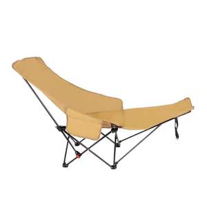 Folding Recliner Chair Oxford Cloth Portable Camping Chair With <b>Backrest</b> Outdoor Use - Product Image 5