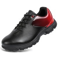 Sepatu Golf Pria dengan Logo Kustom, Lapisan Jaring, dan Sol Karet, Model Terbaru untuk Pegolf Musim Gugur