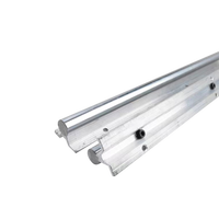 Bonne qualité Diamètre Aluminium Linéaire MotionLinearGuide Rail Arbre Rail Bloc Linéaire Curseur Cylindrique Linéaire Guide Rail Curseur