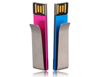 Clé USB personnalisée avec logo, design clip, 8 Go, 16 Go, 32 Go, durable, cadeau promotionnel pour le personnel de bureau et les cadeaux d'entreprise