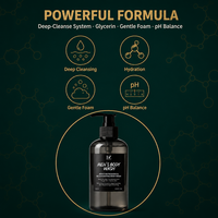 Gel Douche Homme Rafraîchissant Hydratant Contrôle Sébum Nettoyage Profond Lissant 500ml Marque Privée OEM