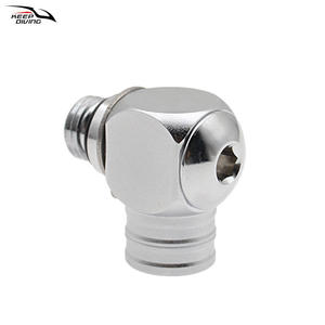 Conector de Primera Etapa para Regulador de Respiración de Buceo KEEP DIVING, Manguera de Alta Presión, Latón Cromado, Junta Giratoria de 360 Grados - Product Image 2