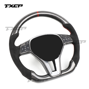 Volant en fibre de carbone compatible avec <span class=keywords><strong>Mercedes</strong></span>-Benz W204 Classe C C350 C300 C280 C63 E63 G63 S63 G65 GT63 GTS GLA GLB GLC W222 W220 - Product Image 4