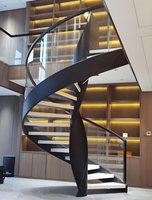 Escalier en spirale intérieur/extérieur, métal, modulaire, installation DIY personnalisable