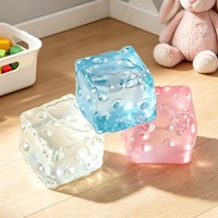 Jouets sensoriels en forme de fromage moulable GL 7cm en vaseline pour enfants, jouets anti-stress à presser pour soulager le stress des enfants