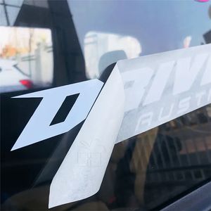 UV Chống Thấm Nước Thời Tiết Biểu Tượng Tùy Chỉnh Chết Cắt Thư Chuyển Vinyl Xe Bumper Kính Chắn Gió Dán Và Cửa Sổ Xe Decals - Product Image 6