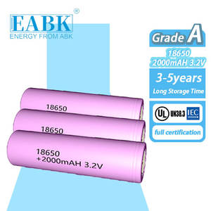 Hoge Ontladingssnelheid Ebak Ifr18650 2000Mah Lithium Batterij 18650 2000Mah <span class=keywords><strong>3</strong></span>.2V Cellen Voor Uav Cilindrische Lithium Ion Batterijen - Product Image 5
