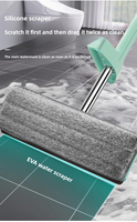 Vadrouille plate pliable en microfibre pour le nettoyage des sols Offre Spéciale paresseux