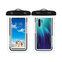 Pochette étanche pour téléphone portable avec sangle d'épaule, transparente, sensible au toucher, universelle, pour la natation