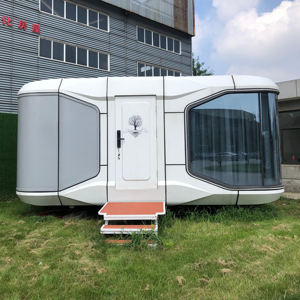 Casa de cápsula espacial de acero movilizable de alta calidad personalizada 2025, contenedor de moda moderno para gimnasio, uso en parque al aire libre - Product Image 1