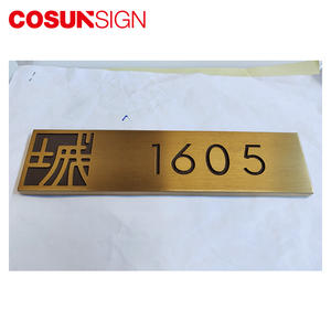 Signo de la puerta para <span class=keywords><strong>el</strong></span> número de la habitación de <span class=keywords><strong>Hotel</strong></span> de Metal signo - Product Image 2