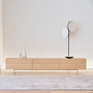 Meuble TV flottant moderne Meuble mural en bois Salon Design de luxe Commode à tiroirs pour la maison Hôtel - Product Image 2