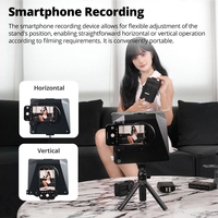 Téléprompteur professionnel Ambitful T1 Pro grand écran pliable pour smartphone, appareil photo reflex numérique et enregistrement vidéo en direct