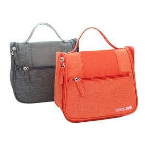 <strong>Best</strong> Travel <strong>Makeup</strong> <strong>Organizer</strong> Foldable <strong>Hanging</strong> Cosmetic Bag Waterproof Polyester with Zipper Closure for Handbag - Product Image 3