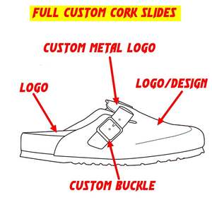 Ciabatte di design Unisex Birken di alta qualità Slip-On leggero zoccoli piatti <span class=keywords><strong>in</strong></span> <span class=keywords><strong>sughero</strong></span> con punta chiusa con ciabatte sandali Pattern personalizzato - Product Image 4