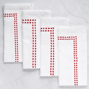 Wholesale Custom Pattern 300 Colors Available Embroidery Wedding <b>Cloth</b> Napkins for <b>Table</b> Decor Fabric <b>Linen</b> Napkin Placemat - Product Image 3