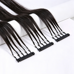 Boucles d'extension capillaire professionnelles 6D 2ème Génération - Connecteurs invisibles haute résistance, clips les plus rapides sans trace, équipement <span class=keywords><strong>de</strong></span> <span class=keywords><strong>salon</strong></span> - Product Image 3