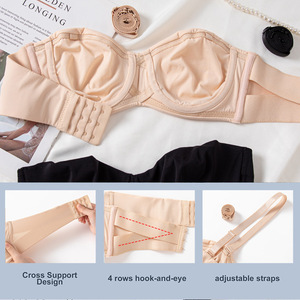 Xiyin transfrontalier européen et américain grande taille sous-vêtement sans couture sans bretelles Sexy grand dos <span class=keywords><strong>poitrine</strong></span> Sho - Product Image 4