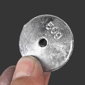 Guosong Grosir Pemberat Timbal Datar 20g 30g 40g 50g 60g 70g 80g 100g 120g 150g untuk Memancing di Air Asin