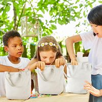Mini sacs fourre-tout en toile, petits sacs de 8,5 x 8 pouces, couleur naturelle, réutilisables, résistants, sacs en coton Trader Joes, personnalisables, pour cadeaux et voyages
