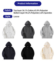 Vente en gros de sweats à capuche pour hommes Felpe Con Cappuccio en coton et polyester épais, sweats à capuche pour hommes, streetwear, ligne noire