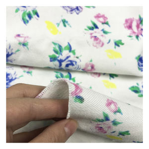 Le magasin d'usine de petites fleurs design numérique personnaliser impression sergé coton lourd tissu de forage pour veste - Product Image 6