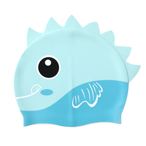 Gorro de natación de pescado de dibujos animados <span class=keywords><strong>para</strong></span> niños, gorros de piscina impermeables de silicona <span class=keywords><strong>para</strong></span> niños, gorro de natación de dibujos animados de pescado elástico - Product Image 2