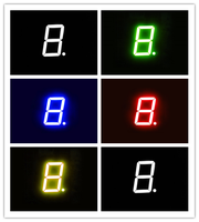 Afficheur LED à 7 segments ultra rouge haute luminosité Houkeem-18011-BUR, 1,8 pouce, simple chiffre, 10 broches