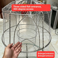 Piège à poissons pliable grande capacité, panier à poissons, piège à écrevisses, vente en gros de pièges de pêche