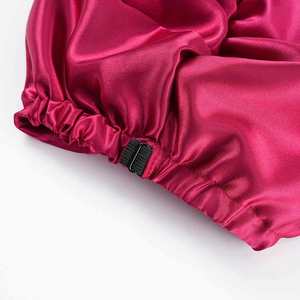 Bonnet double couche en pure soie pour femme, turban de nuit, bandeau pour cheveux, cadeau promotionnel - Product Image 3