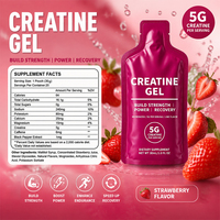 Gummies de créatine sans sucre, comprimés effervescents de monohydrate, poudre pure, gelée sans gonflement, gel de créatine