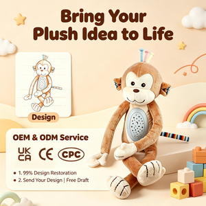 Proyector de Cielo Estrellado Personalizado, Luz Nocturna, Peluche de Mono, Juguete de Peluche para Dormir con Canciones de Cuna y Sonidos de la Naturaleza - Product Image 1
