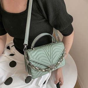 Nouveau sac pour femme, sac à main à chaîne épaisse ornée de diamants, petit sac carré à bandoulière, sac à bandoulière tendance - Product Image 3