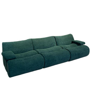 Sofá Seccional Moderno en Forma de L de 3 Plazas, Tapizado en Tela, sin Marco, con Espuma de Alta Densidad, para Sala de Estar, Apartamento u Hotel - Product Image 1