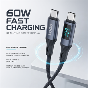 สายถัก IMC-06 USB-A เป็น Type-C 60W ยาว 1.2 เมตร พร้อมหน้าจอแสดงผลดิจิตอล สำหรับสมาร์ทโฟน พาวเวอร์แบงค์ และแล็ปท็อป - Product Image 2