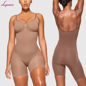 Body para mulheres modelador de corpo inteiro plus size sem costura para controle de barriga