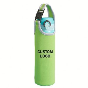 Portable Outdoor Water Cup <b>Protector</b> Insulation Cup Sleeves Insulated Bottle Sleeve Neoprene Water Bottle Bag With Buckle Handle - Product Image 1
