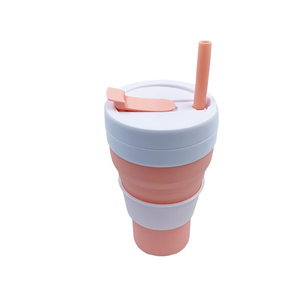 600ml Logo Imprimé Tasse Écologique de Voyage Garder Silicone <span class=keywords><strong>Réutilisable</strong></span> Tasse À Café Tasse à Café En Silicone - Product Image 1