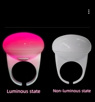 Barre lumineuse LED ronde à doigts Anneau clignotant coloré pour KTV New Year's Eve Parties Plastic Atmosphere Props