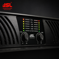 JSL Profesyonel 2 Kanallı Güç Amplifikatörü Raf Montajlı Pro Ses Amplifikatörü PA Sistemi Hoparlörü DJ Konser Gece Kulübü için