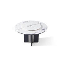 Table à manger de luxe pour hôtel moderne avec plateau en ardoise naturelle blanche pour restaurant, ensemble table et chaises