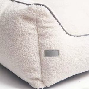 Yangyangpet Cama para <span class=keywords><strong>Perro</strong></span> Rectangular de Tela de Algodón Blanca, Ortopédica, de Espuma, Impermeable y Calmante - Product Image 3