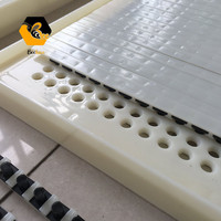Kit apiculture complet pour abeilles, Cage à roulettes reine avec supports, système jantes de reine